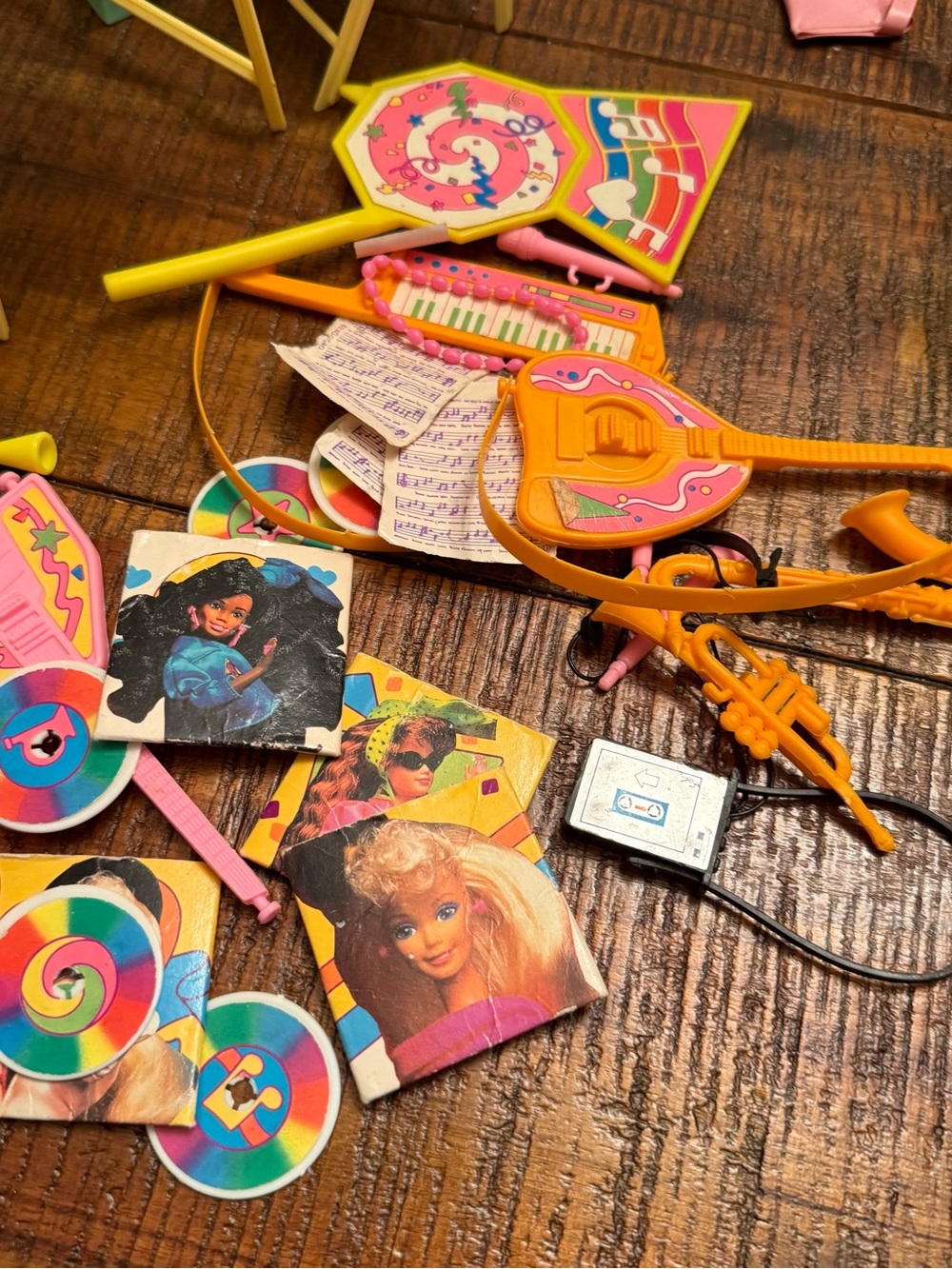 Vintage Barbie Accessories Lot Furniture Music Rockers Chairs Masks 1980s 1990s - Picture 4 of 15